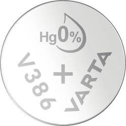 VARTA 386 gombelem, ezüstoxid, 1, 55V, 115 mAh, Varta SR43W, SR43, SR1143, V386, D386, 260, H, 280-41, SB-B8, RW44, BS06