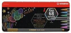 STABILO Filctoll STABILO Pen 68 metallic 8 darabos fémdobozban (6808/8-32) - fotoland