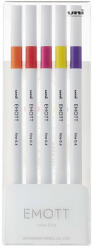 uni Tűfilc UNI EMOTT 5 darabos 0, 4mm (narancs, cinóber, pink, citromsárga, fukszia) (2UEMOTTNO2) - papir-bolt