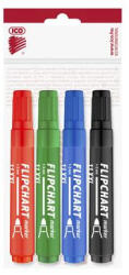 ICO Flipchart marker készlet, 1-3 mm, kúpos, ICO "Artip 11 XXL", 4 különböző szín (TICA11XV4) (TICA11XV4)