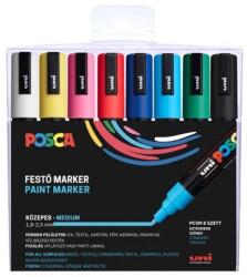 uni Dekormarker 1, 8-2, 5mm, Uni Posca PC-5M 8 db-os készlet (2UPC5M8DB) - web24