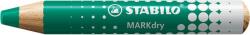 STABILO Táblaceruza fehértáblához, flipchartpapírhoz, kúpos, STABILO "MARKdry", zöld (TS64843) - irodaoutlet