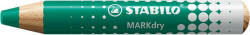 STABILO Jelölőceruza fehértáblához, flipchartpapírhoz, kúpos, STABILO "MARKdry", zöld (TS64843) (TS64843)