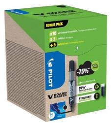 Pilot Táblamarker, 2, 3 mm, kúpos, PILOT "V-Board Master, Bonus Pack", fekete + betét (PBMTVFKGP) - jatekotthon