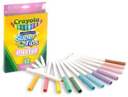 Crayola Super Tips Filc pasztel színek 12 db (58-7515)