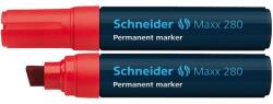 Schneider Alkoholos marker, 4-12 mm, vágott, SCHNEIDER "Maxx 280", piros (tsc280p) - irodaszer