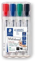 STAEDTLER Táblamarker készlet, 2-5 mm, vágott, STAEDTLER "Lumocolor® 351 B", 4 különböző szín (TS351BWP4) - jatekotthon