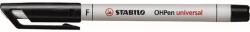 STABILO Alkoholmentes marker, OHP, 0, 7 mm, STABILO "OHPen F", fekete (tst85246) - irodaszer