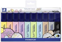 STAEDTLER Textsurfer Classic Pastel 1-5 mm Szövegkiemelő Készlet - 10 db, Vegyes
