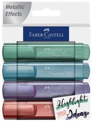 Metalikus szövegkiemelő készlet Faber-Castell 4 db (metalikus)