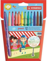 STABILO Power filctoll hetekig nemszárad, be kimosható 2mm 12db-os készlet