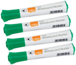 Nobo Táblamarker, kúpos hegyű, 2 mm, 10 db, NOBO "Glide", zöld (VN5267) (VN5267)