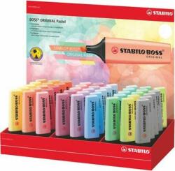 STABILO BOSS Pastel 2-5 mm Szövegkiemelő Készlet - Vegyes Színek 45 db / Csomag