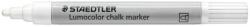 STAEDTLER Krétamarker, 2, 4 mm, kúpos, STAEDTLER "Lumocolor® 344", fehér (TS3440) - jatekotthon
