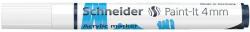 Schneider Dekormarker, akril, 4 mm, SCHNEIDER "Paint-It 320", fehér (tsc320f) - irodaszer