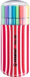 STABILO Pen 68 Zebrui 20db-os piros filctoll készlet (6820-02-1-5) - megaplace