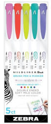 Zebra Ecsetirón Zebra Mildliner Brush&Marker Refresh 5-ös készlet (79405)