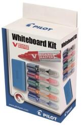 Pilot V-Board Kerek Hegyű Táblamarker Készlet - 2.3 mm, Táblatörlővel, 5 Színben (WBMA-VBM-S5)