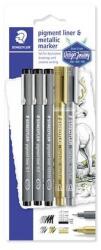 STAEDTLER Pigment Liner 308 Tusfilc És Dekormarker Készlet - 5 Darabos (308 SBK3P3)