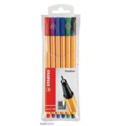 STABILO Point 88 Tűfilc Rostirón Készlet - 0.4 mm, 6 Színben