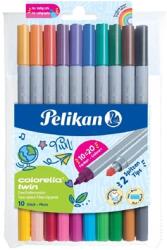 Pelikan Colorella Twin dupla 10db-os kétvégű rostirón készlet (949511) (949511)