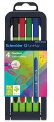 Schneider Tűfilc készlet, 0, 4 mm, SCHNEIDER "Line-Up", 4 különböző szín (tsclinev4) - irodaszer