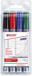 edding 250/S Táblamarker - 1-3 mm, Utántölthető 4 db-os Készlet