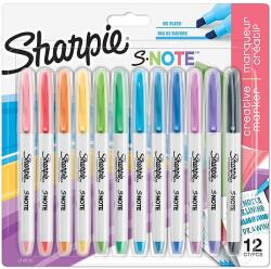 Sharpie S-Note Vízbázisú, Marker - 2: 1, 12 Darabos