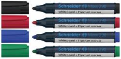 Schneider "290" tábla- és flipchart marker, 4 színben, kúpos (36354)