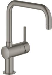 GROHE Minta Baterie chiuveta bucatarie monocomanda, pipa U, antracit mat (brushed hard graphite) (32488al0)
