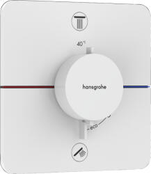 Hansgrohe ShowerSelect Comfort Q, rejtett termosztát 2 készülékhez, fehér matt, HAN-15583700 (HAN-15583700)