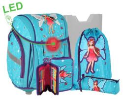 Spirit Fairy 5db-os 3D Ergonomikus LED-es Iskolatáska Szett