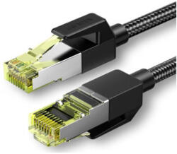UGREEN NW150 Cat 7 F/FTP Braid Ethernet RJ45 kábel 0.5m (fekete)