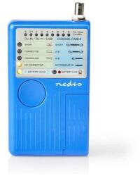 NEDIS NWCTM100BU LAN kábel teszter RJ45, RJ11, BNC és USB AB (NWCTM100BU) - wincity