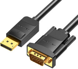 Vention DisplayPort to VGA kábel Vention HBLBI 3m, 1080P 60Hz (Fekete)