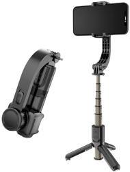 Techsuit - Mini Szelfibot (L08Mini) - Stabil Gimbal/Állvány levehető vezeték nélküli távirányítóval, 360 fokos forgófej, 70 cm - Fekete