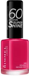 Rimmel 60 Seconds Super Shine gyorsan száradó körömlakk 8 ml árnyék 310 Double Decker Red