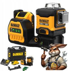 DEWALT Lineáris Keresztlézer Zöld 1x2, 0Ah Készlet 3X360 30M DCE089D1G18 (DCE089D1G18)