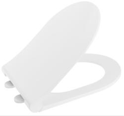 SAPHO AVVA SLIM WC-ülőke, soft close, króm/fehér (100787)