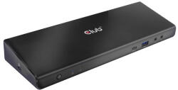 Club 3D Notebook Dokkoló - CSV-1562 (60W, 3.2 USB-C to 3xHDMI, 2x DP, 6x 3.2 USB-A, RJ45. 3, 5 Jack) (CSV-1562) - tonerklinika