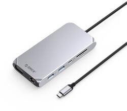 ORICO ORICO-XCR-X22-GY-BP 12in1 Type-C USB3.0 x3/USB2.0/USB3.0 tip C/HDMI2.0/PD100W/TF/SD/RJ45/3.5mm dock (ORICO-XCR-X22-GY-BP)