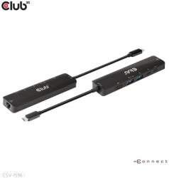Club 3D USB Hub - CSV-1596 (USB-C to 2xHDMI, 2xUSB-A, USB-C PD, RJ45, 4k60Hz) (CSV-1596) - pixel