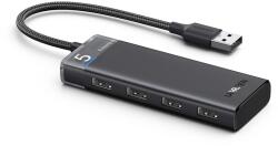 UGREEN CM653 USB Hub 4xUSB-A port USB-A 3.0 kábellel - fekete