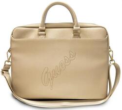 GUESS Ghici sac GUCB15PUSASLG 15" aur Saffiano Script (GUCB15PUSASLG) Geanta, rucsac laptop
