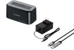 ORICO HDD/SSD Dokkoló - 6819C3-V1-EU-BK (2, 5"/3, 5" HDD/SSD - USB-A, Max. : 18TB, fekete) ORICO-6819C3-V1-EU-BK-BP-HW (ORICO-6819C3-V1-EU-BK-BP-HW)