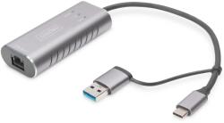 ASSMANN DN-3028 USB Type-C Gigabit Ethernet Adapter 2.5G USB-C + USB A (USB3.1/3.0) (DN-3028)
