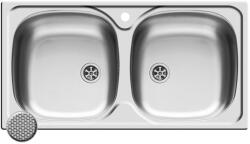 Pyramis Chiuveta pentru bucatarie Pyramis inox E78 2B 78x43, 5 LN Cod: 100139301 (100139301) Chiuveta