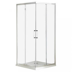 Wellis Apollo 80 2 Tolóajtós Szögletes Zuhanykabin Easy Clean Bevonattal Zuhanytálca Nélkül