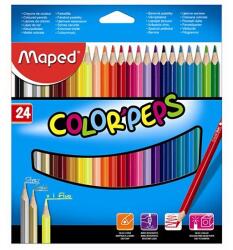 Maped Color Peps Színesceruza Készlet - 24 db, Normál, Háromszög (183224FC)