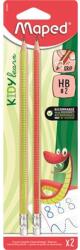 Maped Írástanuló grafitceruza radírral, HB, háromszögletű, MAPED "Kidy Learn" - 2db (IMA853600)